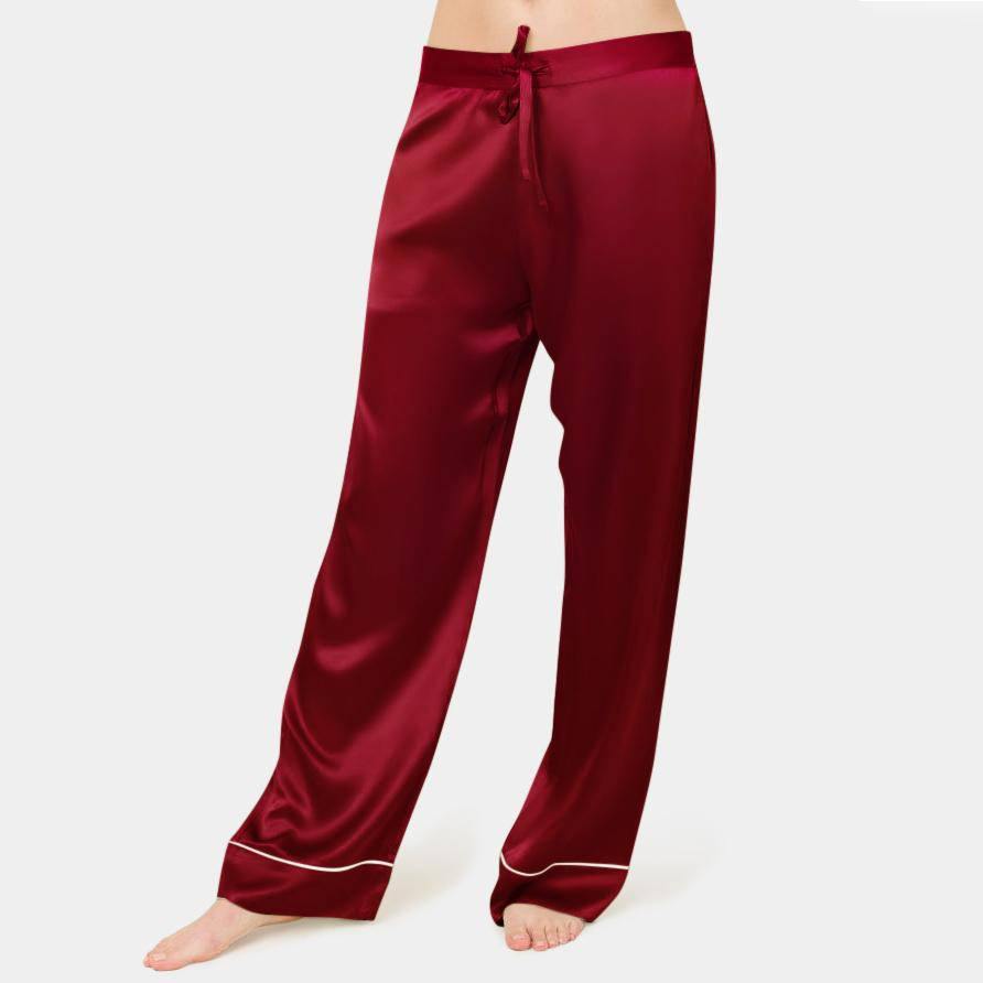 Women silk pajama pants 100% Mulberry Silk Pants silk sleep pants