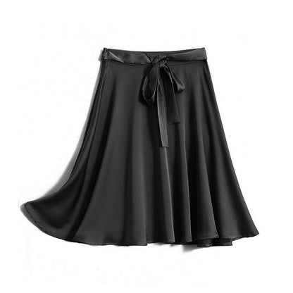 womens pure Silk Mini Skirt tie Summer Guest Party Silk Dresses