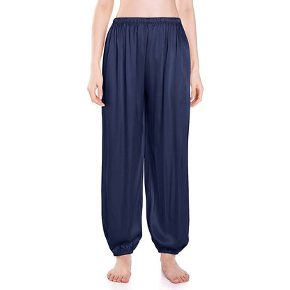 Womens Silk Pajama Pants Wide Leg loose Mulberry Casual Silk Pants